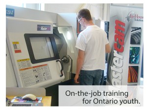 On-the-job training for Ontario youth.