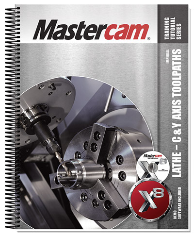 Mastercam X8 Lathe C and Y Axis Toolpaths Training Tutorial