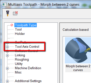 Tool Axis Control