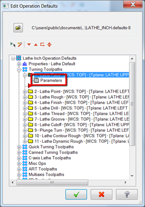 X8 Tips: Default Parameters
