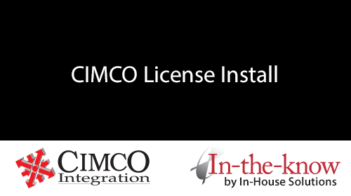 CIMCO License Install How-To