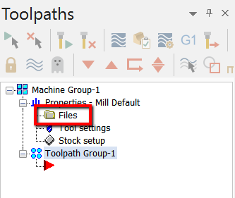 Toolpath Properties Files