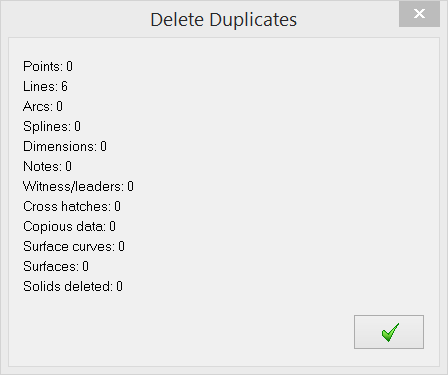 stated delete duplicates
