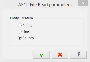 ascii file read parameters