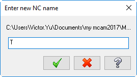 New NC Name Window