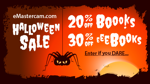 eMastercam Halloween Sale - 20% off Boooks, 30% off eeeBooks!