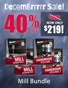 eMastercam Decembrrrrr Sale - 40% Off Mill Bundle