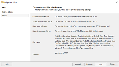 Finish the migration process